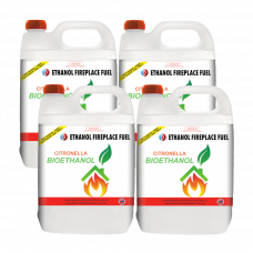Citronella Bioethanol Fireplace Fuel 4 x 5 Litres (20 Litres)